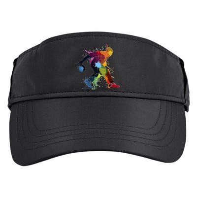 Bowling Bowler paint splash Adult Drive Performance Visor
