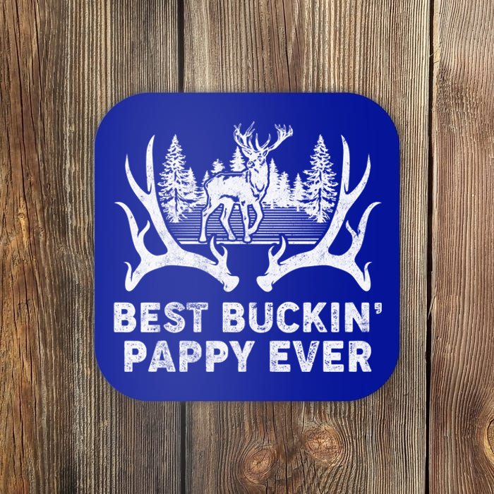 Best Buckin Pappy Ever Deer Hunting Fathers Day Meaningful Gift Coaster