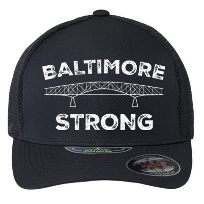 Baltimore Bridge Pray For Baltimore Flexfit Unipanel Trucker Cap