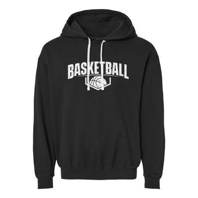 Basketball Ball Player Game Trainer Sports Lover Garment-Dyed Fleece Hoodie