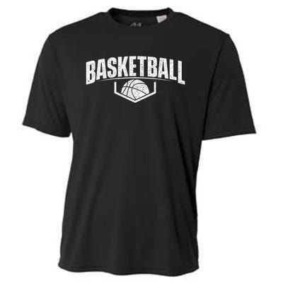 Basketball Ball Player Game Trainer Sports Lover Cooling Performance Crew T-Shirt