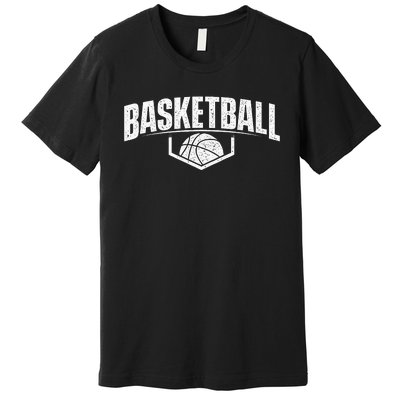 Basketball Ball Player Game Trainer Sports Lover Premium T-Shirt