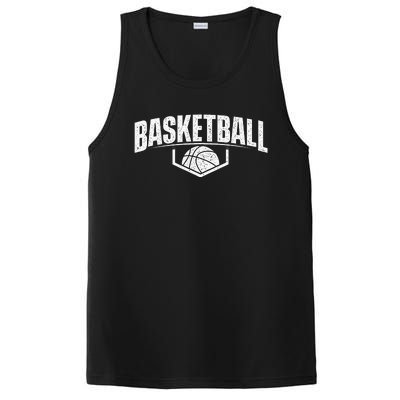 Basketball Ball Player Game Trainer Sports Lover PosiCharge Competitor Tank