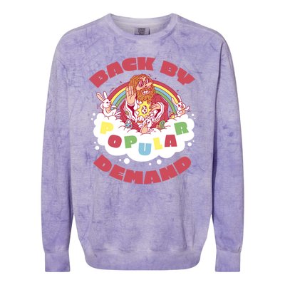 Back By Popular Ded Jesus Easter Gift Colorblast Crewneck Sweatshirt