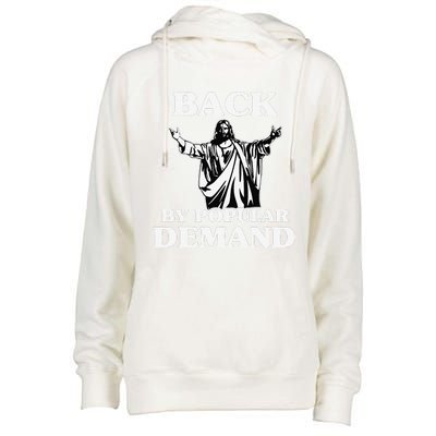 Back By Popular Demand Easter With Jesus Womens Funnel Neck Pullover Hood