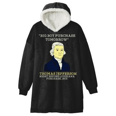 Big Boy Purchase Tomorrow History Teacher Thomas Jefferson Hooded Wearable Blanket