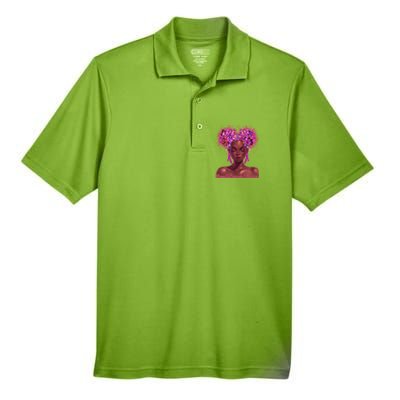 Black Butterfly Pink Ribbon Breast Cancer Warrior Gift Men's Origin Performance Piqué Polo