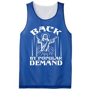 Back By Popular Ded Bible Verse Faith Quote Easter Cross Gift Mesh Reversible Basketball Jersey Tank