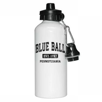 Blue Ball Pennsylvania Pa Vintage Athletic Sports Aluminum Water Bottle