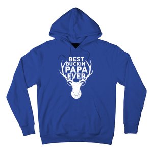 Best Buckin Papa Ever Funny Deer Hunter Fathers Day Hunting Gift Hoodie