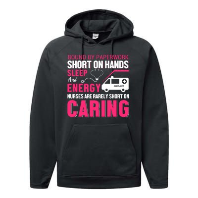 Bound By Paperwork Short On Hands Sleep And Energy Performance Fleece Hoodie