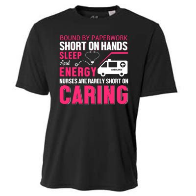 Bound By Paperwork Short On Hands Sleep And Energy Cooling Performance Crew T-Shirt