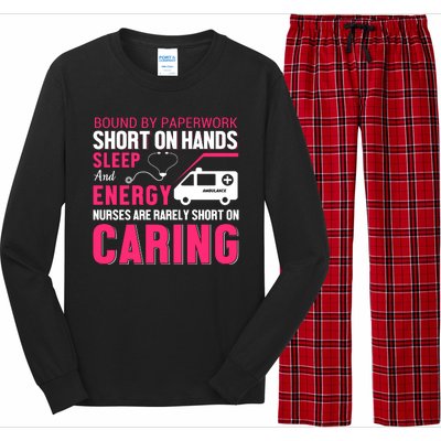 Bound By Paperwork Short On Hands Sleep And Energy Long Sleeve Pajama Set