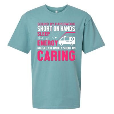 Bound By Paperwork Short On Hands Sleep And Energy Sueded Cloud Jersey T-Shirt