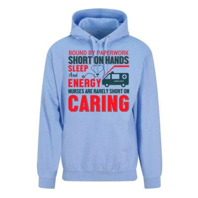 Bound By Paperwork Short On Hands Sleep And Energy Unisex Surf Hoodie