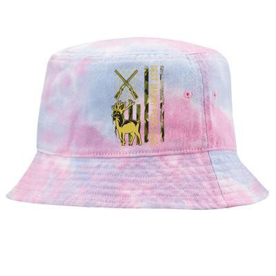 Best Buckin POPS Ever Deer Hunting Bucking Christmas Tie-Dyed Bucket Hat