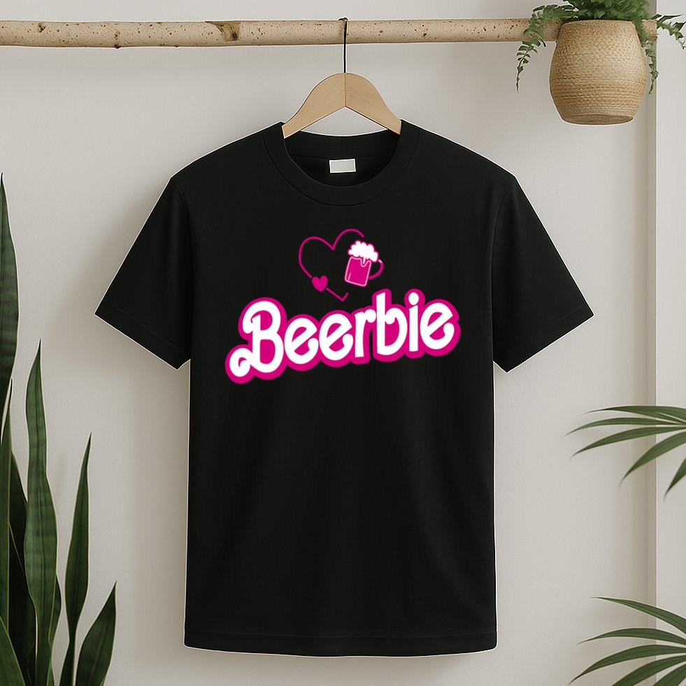 Beerbie Beer Pun Bar Crawl Party Funny T-Shirt