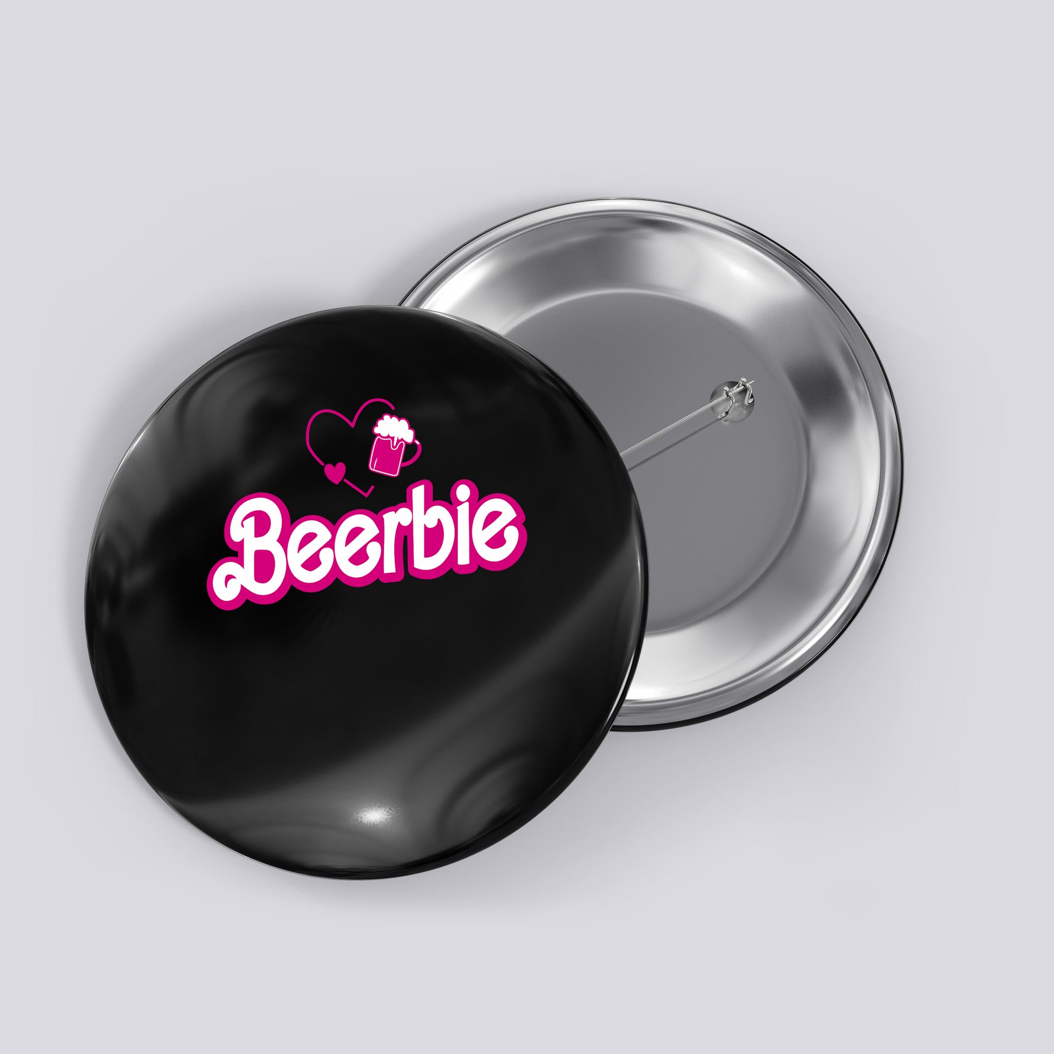 Beerbie Beer Pun Bar Crawl Party Funny Button
