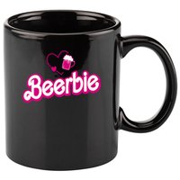 Beerbie Beer Pun Bar Crawl Party Funny 11oz C Handle Ceramic Mug
