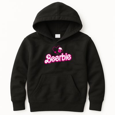 Beerbie Beer Pun Bar Crawl Party Funny Kids Hoodie