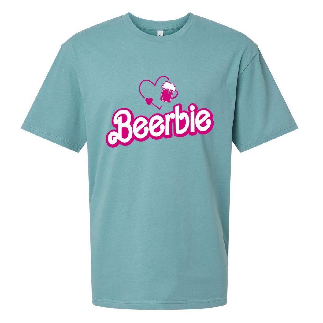 Beerbie Beer Pun Bar Crawl Party Funny Sueded Cloud Jersey T-Shirt