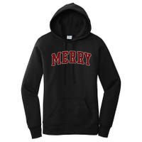 Black Buffalo Plaid Merry Christmas Hoodie Women's Pullover Hoodie