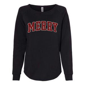 Black Buffalo Plaid Merry Christmas Hoodie Womens California Wash Sweatshirt