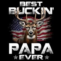Best Buckin Papa Ever Usa Flag Deer Hunting FatherS Day 16 in Basic Backpack