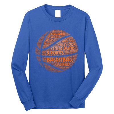 Basketball Ball Players Cute Gift Hoops Streetball Baller Basketball Great Gift Long Sleeve Shirt