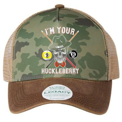 Billiard Billiards Pool I'M Your Huckleberry Funny Legacy Tie Dye Trucker Hat