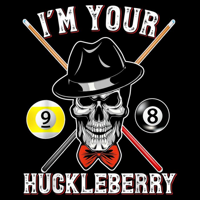 Billiard Billiards Pool I'M Your Huckleberry Funny 7-Panel Snapback Hat