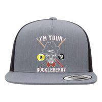 Billiard Billiards Pool I'M Your Huckleberry Funny Flat Bill Trucker Hat