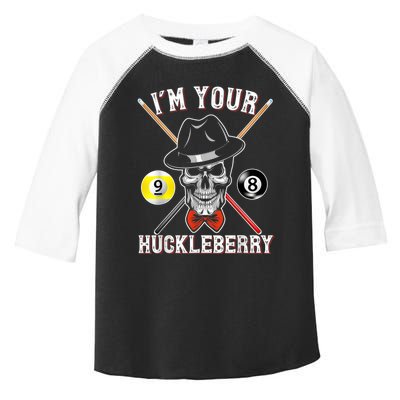 Billiard Billiards Pool I'M Your Huckleberry Funny Toddler Fine Jersey T-Shirt