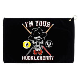 Billiard Billiards Pool I'M Your Huckleberry Funny Grommeted Golf Towel