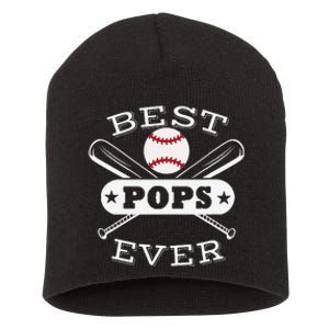 Best Baseball Pops Grandson Ball Sports Player Grandfather Short Acrylic Beanie