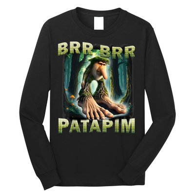 Brr Brr Patapim Funny Italian Meme Brainrot Humor Gen Z  Long Sleeve Shirt