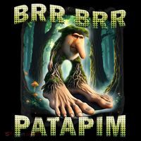 Brr Brr Patapim Funny Italian Meme Brainrot Humor Gen Z  Button