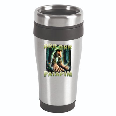 Brr Brr Patapim Funny Italian Meme Brainrot Humor Gen Z  16oz Travel Tumbler