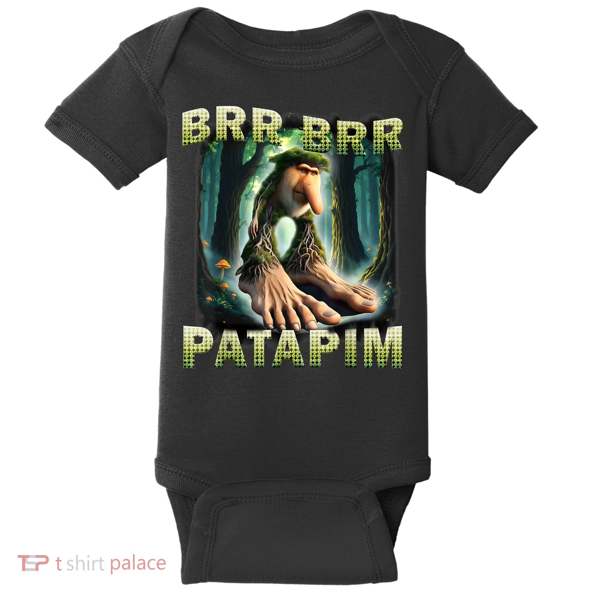 Brr Brr Patapim Funny Italian Meme Brainrot Humor Gen Z  Baby Bodysuit
