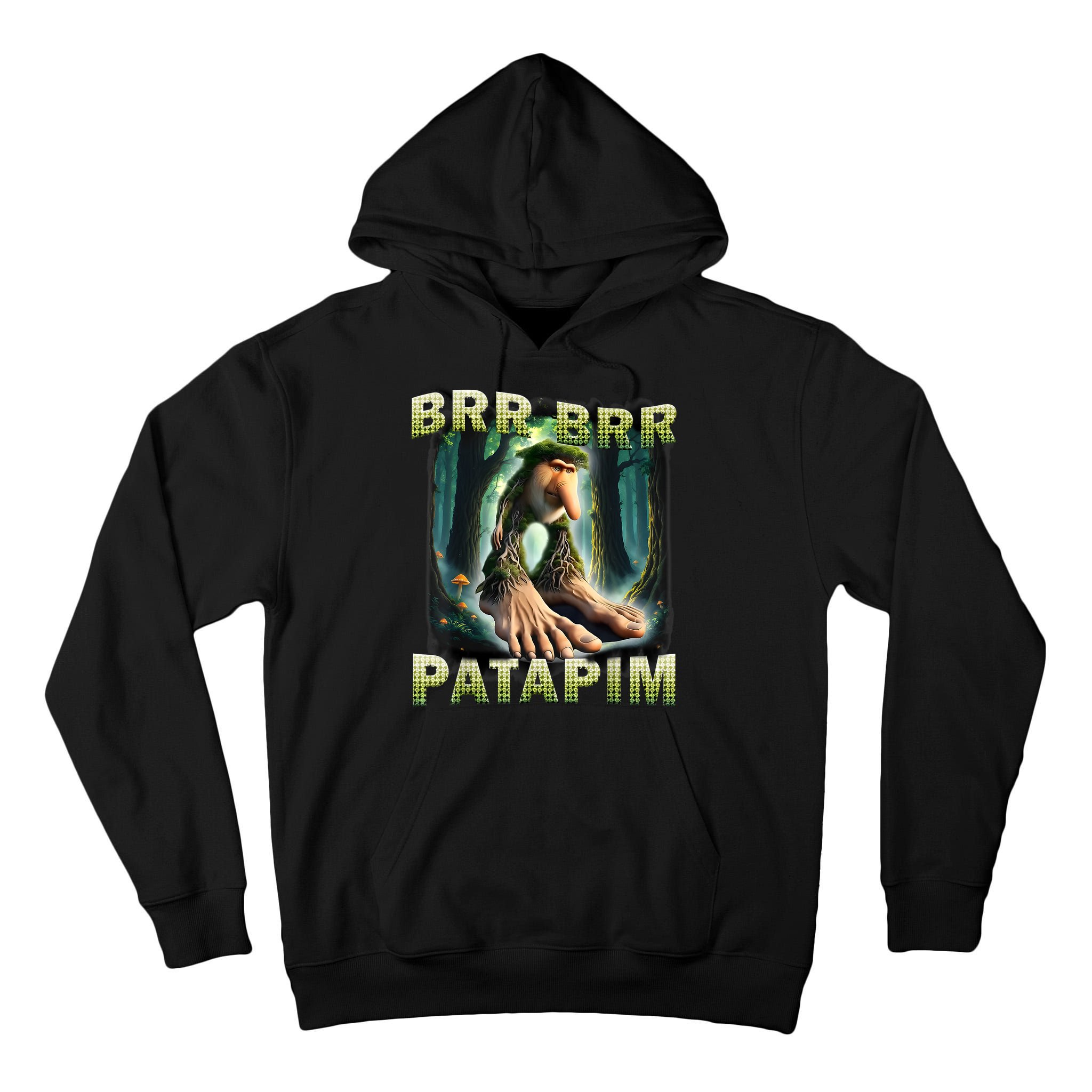 Brr Brr Patapim Funny Italian Meme Brainrot Humor Gen Z  Tall Hoodie