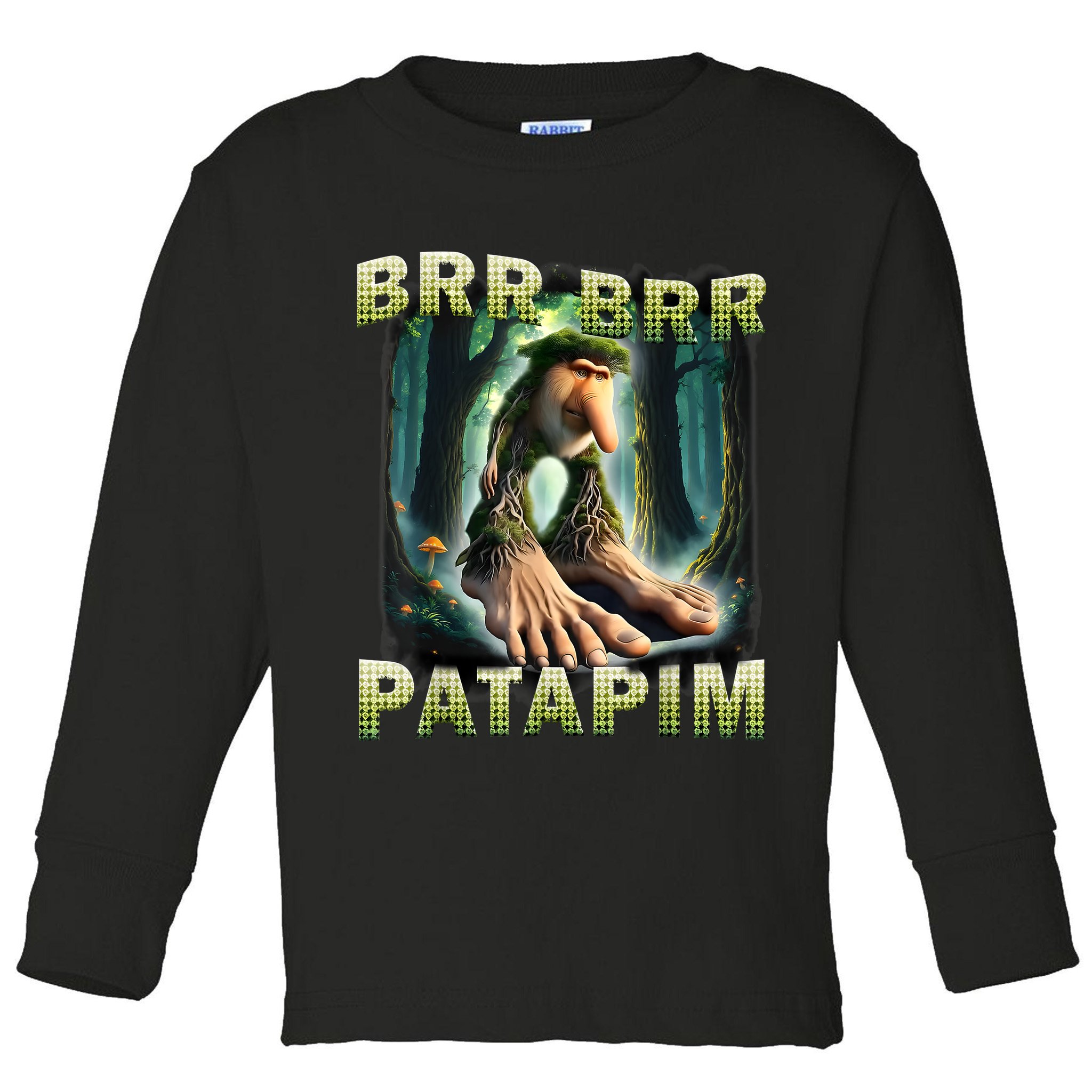 Brr Brr Patapim Funny Italian Meme Brainrot Humor Gen Z  Toddler Long Sleeve Shirt