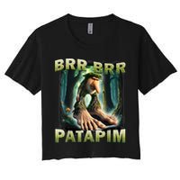 Brr Brr Patapim Funny Italian Meme Brainrot Humor Gen Z  Women's Crop Top Tee