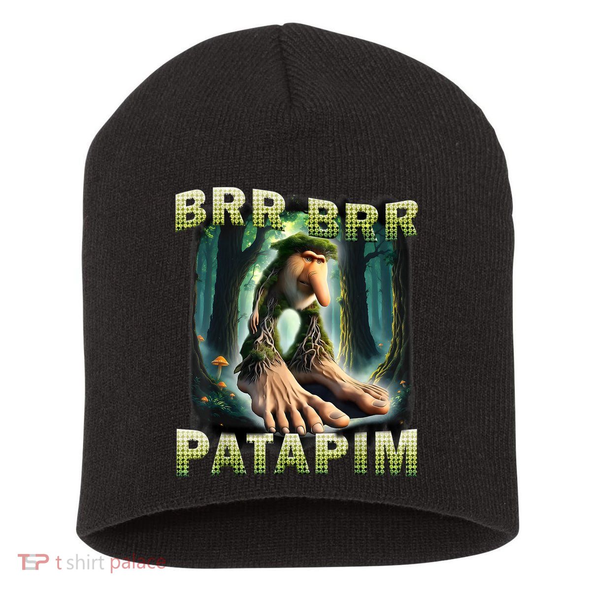 Brr Brr Patapim Funny Italian Meme Brainrot Humor Gen Z  Short Acrylic Beanie