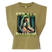 Brr Brr Patapim Funny Italian Meme Brainrot Humor Gen Z  Garment-Dyed Women's Muscle Tee