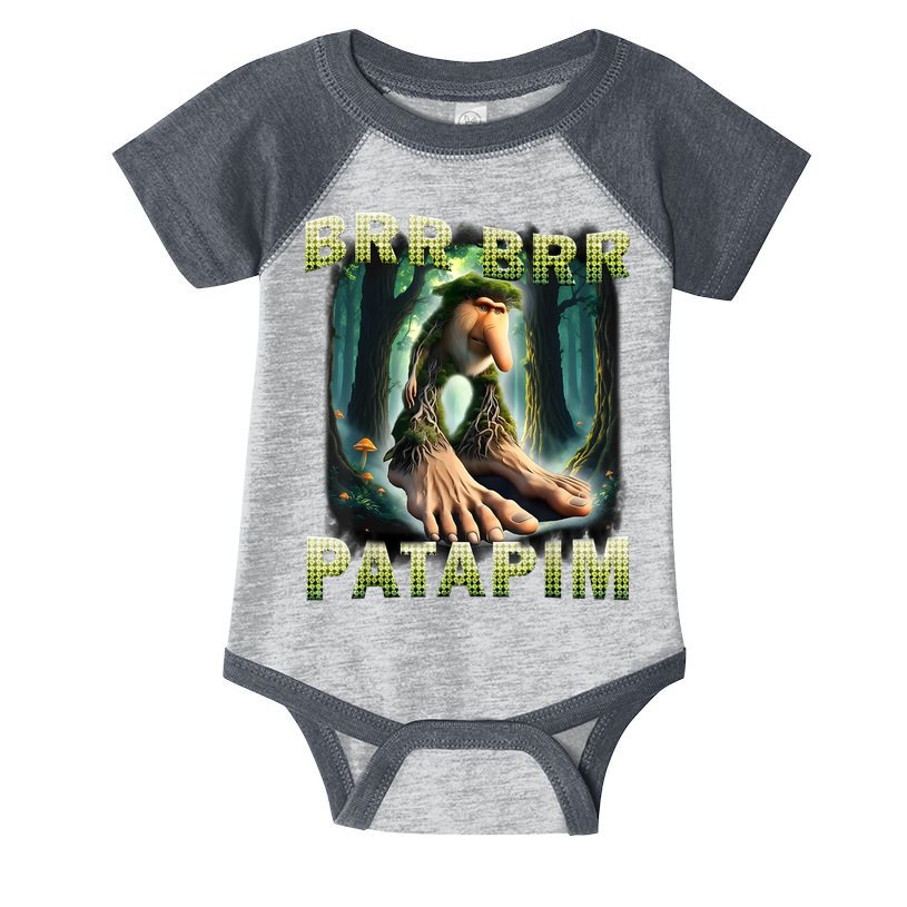 Brr Brr Patapim Funny Italian Meme Brainrot Humor Gen Z  Infant Baby Jersey Bodysuit