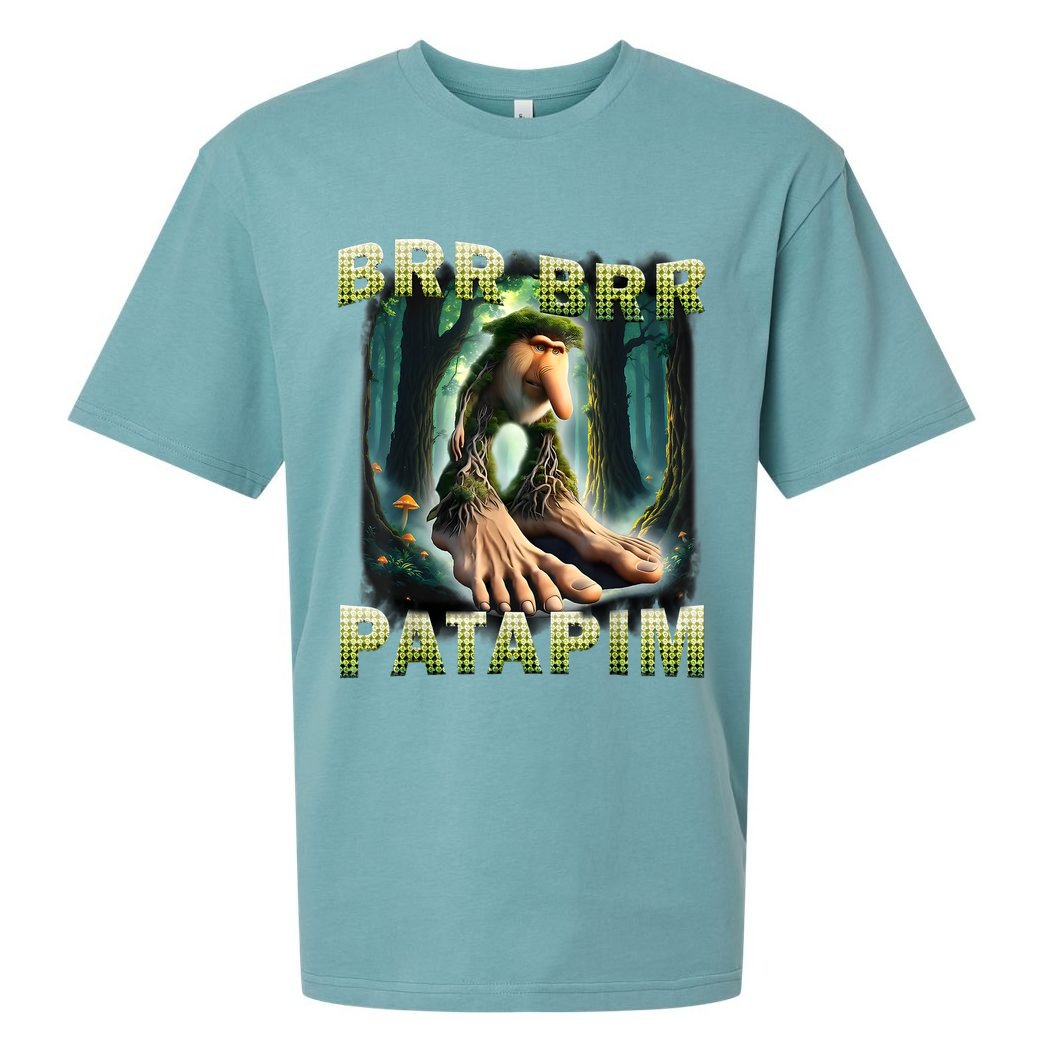 Brr Brr Patapim Funny Italian Meme Brainrot Humor Gen Z  Sueded Cloud Jersey T-Shirt