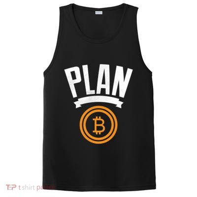 Bitcoin Btc Plan B Vintage Cryptocurrency Satoshi Nakamoto Funny Gift PosiCharge Competitor Tank