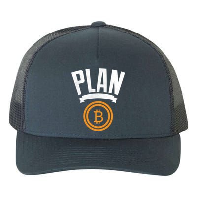 Bitcoin Btc Plan B Vintage Cryptocurrency Satoshi Nakamoto Funny Gift Yupoong Adult 5-Panel Trucker Hat