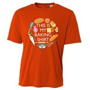 Bread Baking Pastry Funny Chef Cooking Cool Gift Cooling Performance Crew T-Shirt