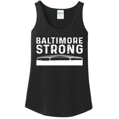 Baltimore Bridge Pray For Baltimore Baltimore Strong Ladies Essential Tank